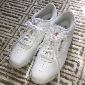 Brand new reebok classic white leather shoes